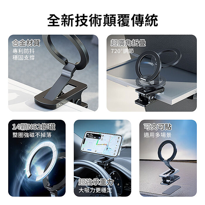 SHOWHAN 夾式磁吸手機架 Magsafe磁吸支架(搶購)