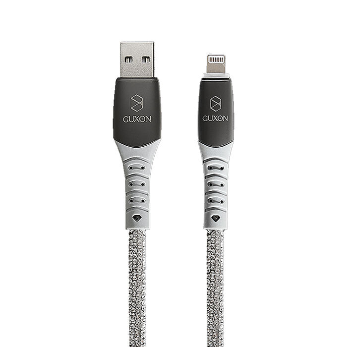 【GUXON】 星鑽鋅合金快充傳輸線 USB-A to Lightning-1M【搶購】