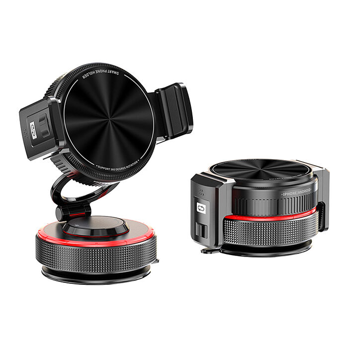 SHOWHAN K33 雙模式磁吸真空手機支架｜滴膠自黏吸盤｜可夾可吸｜N52強磁(新品搶購)