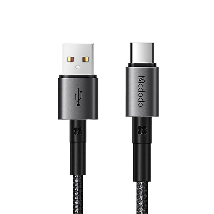 Mcdodo 麥多多 稜鏡系列 USB-A to Type-C 100W/6A 直頭充電線 1.2m(CA-359)-黑