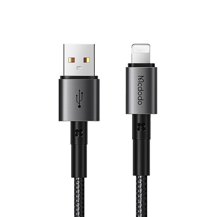 Mcdodo 麥多多 稜鏡系列 USB-A to Lightning 3A直頭充電線 1.2m(CA-358)-黑