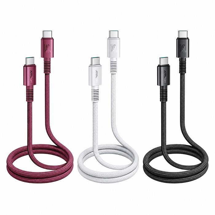 JOYROOM AC40 Type-C to Type-C 140W 鋁合金編織快充數據線1m