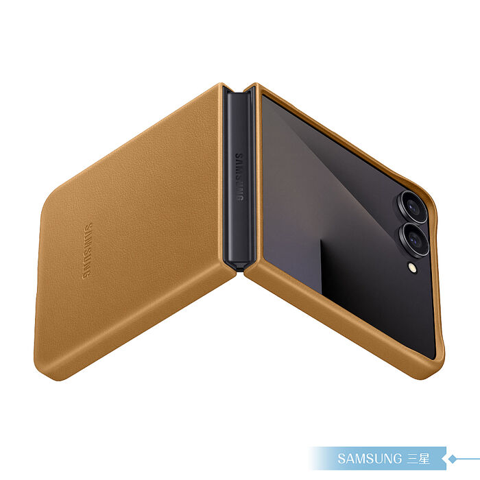 Samsung 三星 原廠公司貨 Z Flip7 純素皮革保護殼 VF766 (盒裝)