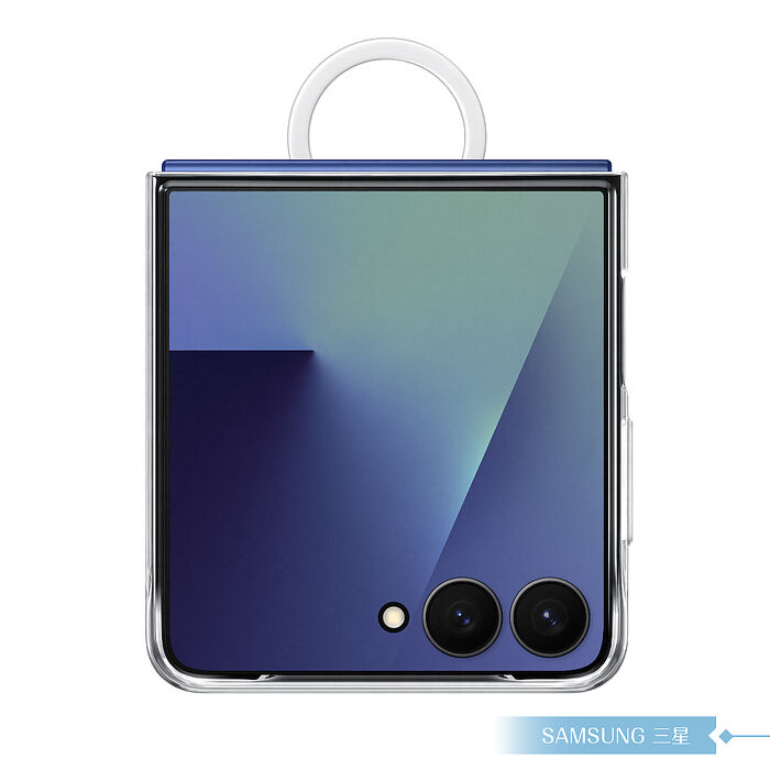 Samsung 三星 原廠公司貨 Z Flip7 透明保護殼 - 附指環扣, QF766 (盒裝)