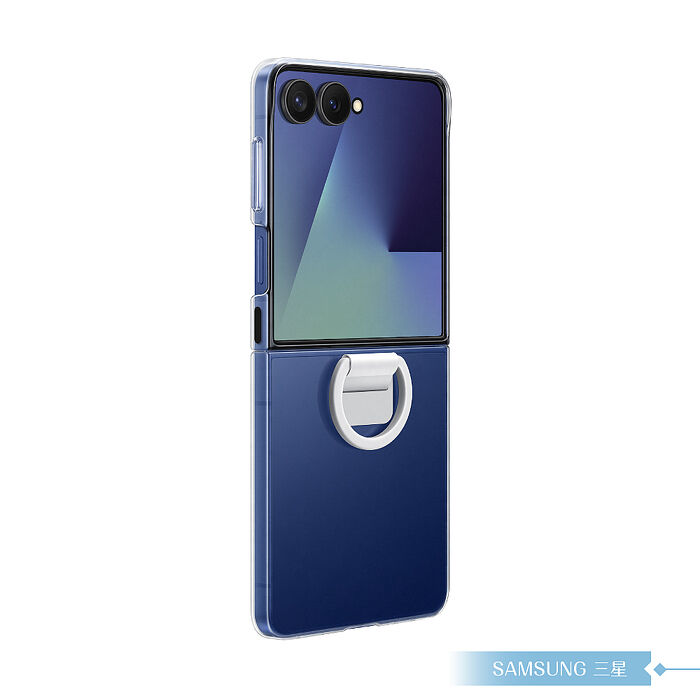 Samsung 三星 原廠公司貨 Z Flip7 透明保護殼 - 附指環扣, QF766 (盒裝)