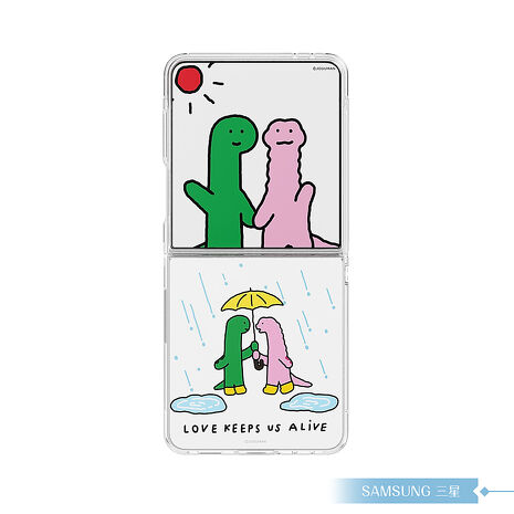 Samsung 三星 原廠公司貨 Z Flip7 主題式感應保護殼 - 附Esther,Joguman感應卡 (盒裝)