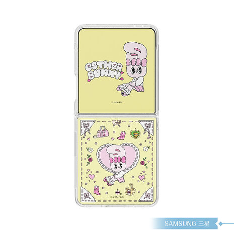 Samsung 三星 原廠公司貨 Z Flip7 主題式感應保護殼 - 附Esther,Joguman感應卡 (盒裝)