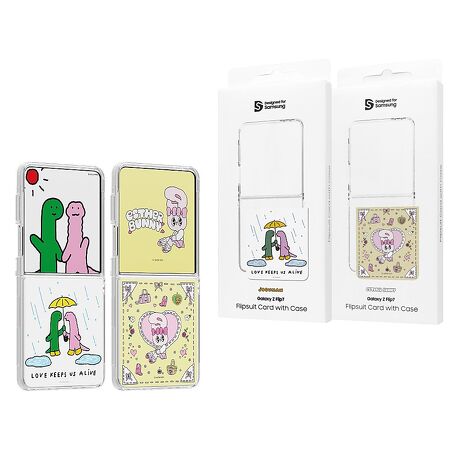 Samsung 三星 原廠公司貨 Z Flip7 主題式感應保護殼 - 附Esther,Joguman感應卡 (盒裝)