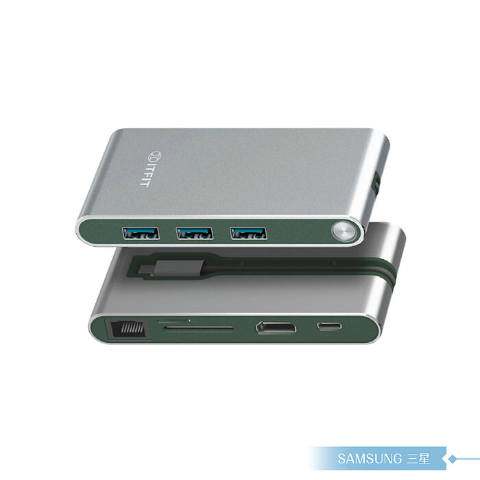 Samsung三星 原廠公司貨 ITFIT Type C 8合1 多功能轉接器 ITAC17 (盒裝)