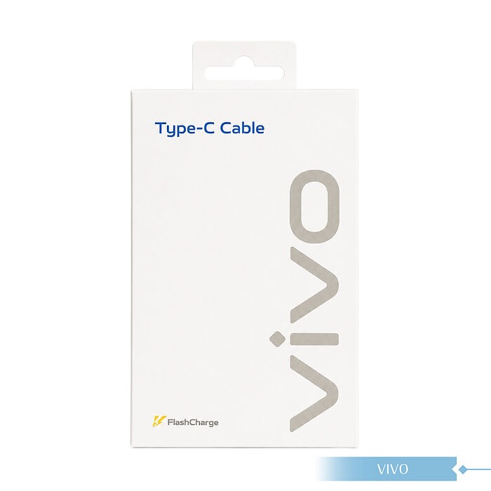 VIVO 6A 台灣正原廠盒裝 Type C to Type C 閃充充電線_120W(20V/6A) Max