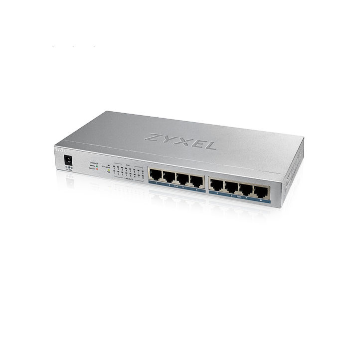 Zyxel 合勤 GS1008HP 8埠GbE無網管型PoE+交換器