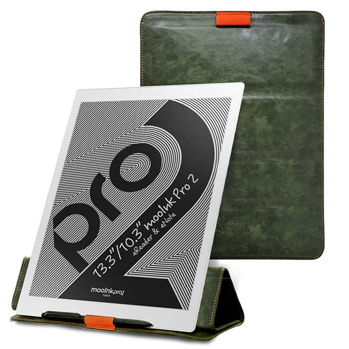 10.3 吋 mooInk Pro 2 電子書平板+10.3 吋折疊皮套(遠山綠)