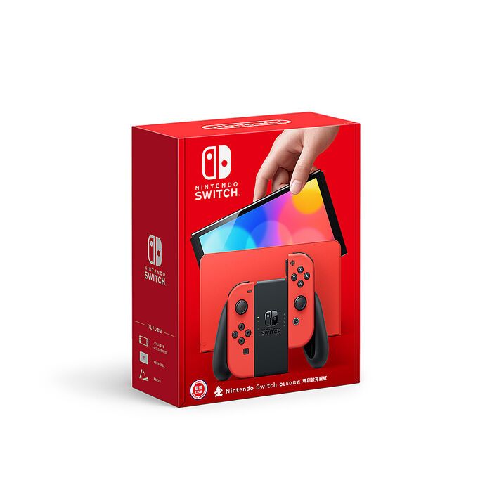 任天堂 Nintendo Switch OLED款式主機 - 瑪利歐亮麗紅