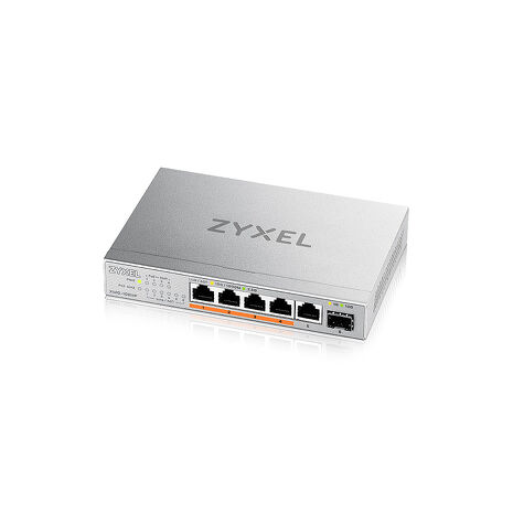 Zyxel 合勤 XMG-105HP 5埠 Multi-Gig 無網管PoE供電交換器 10G上行介面 5埠2.5G