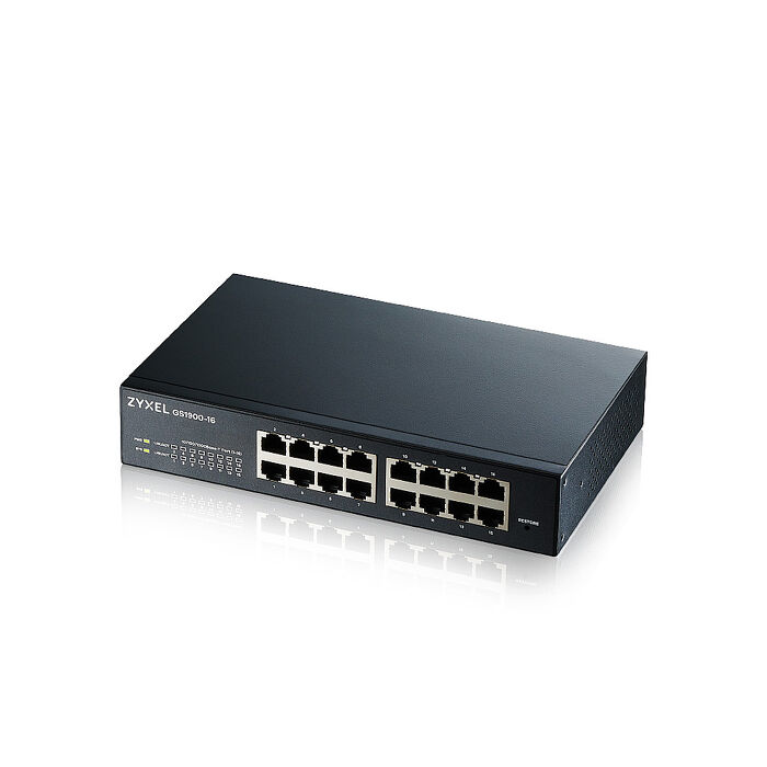 Zyxel 合勤 GS1900-16 (Rev.B1) 智慧型網管16埠Gigabit交換器