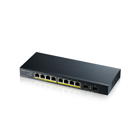 Zyxel 合勤 GS1100-10HP 8埠GbE無網管交換器(含Gigabit SFP)