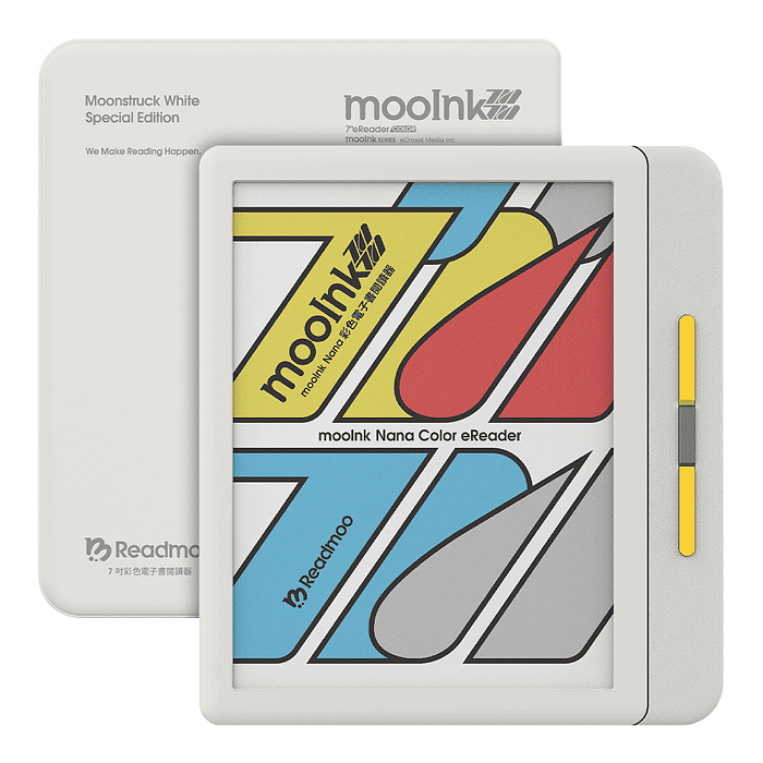 Readmoo讀墨 7 吋 mooInk Nana 彩色電子書閱讀器-迷月白