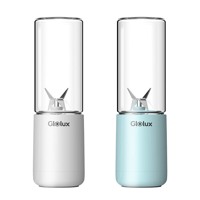 Glolux 隨身果汁機 簡約白/湖水藍