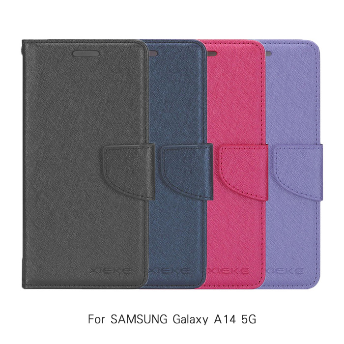 XIEKE SAMSUNG Galaxy A14/A34/A54 5G 月詩蠶絲紋皮套