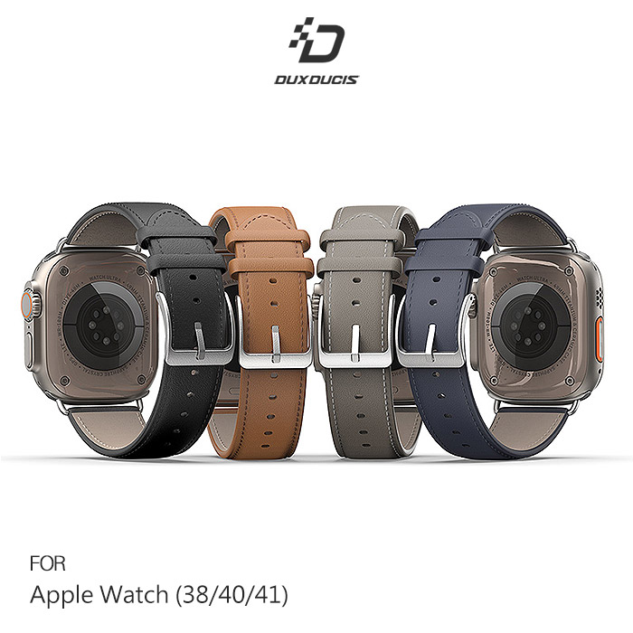DUX DUCIS Apple Watch (38/40/41mm) (42/44/45mm)YS 真皮錶帶