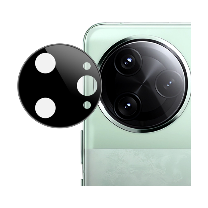 Imak POCO F7 Pro / F7 Ultra 5G 鏡頭玻璃貼(一體式)(曜黑版) 奈米吸附