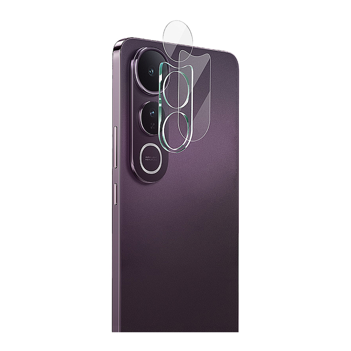 Imak vivo V50 Lite 5G 鏡頭玻璃貼(一體式)(透明版/曜黑版)(一套裝) 奈米吸附