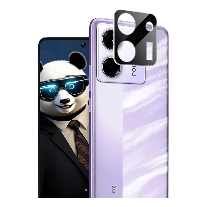 Imak POCO M7 Pro 5G 鏡頭玻璃貼(一體式)(曜黑版) 奈米吸附 鏡頭膜