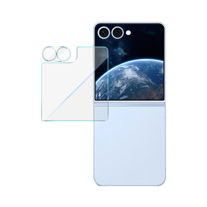 Imak SAMSUNG 三星 Z Flip 7 5G 鏡頭玻璃貼(含玻璃外螢幕貼) 奈米吸附 鏡頭保護貼 鏡頭膜