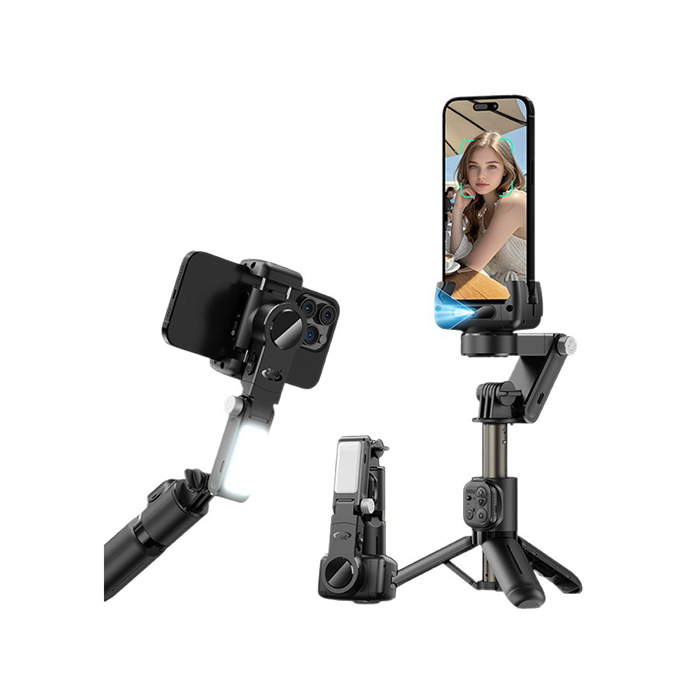 CYKE Q19 全自動跟拍雲台/自拍桿(單軸 + AI人臉追蹤)+Gimbal AI 藍牙控制器