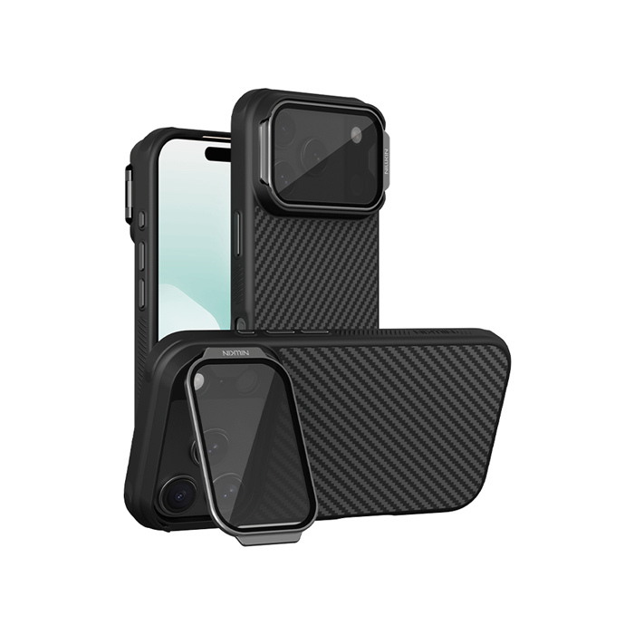 NILLKIN Apple 蘋果 iPhone 17 Pro系列 纖極碳纖維紋磁吸保護殼(透黑鏡蓋) MagSafe