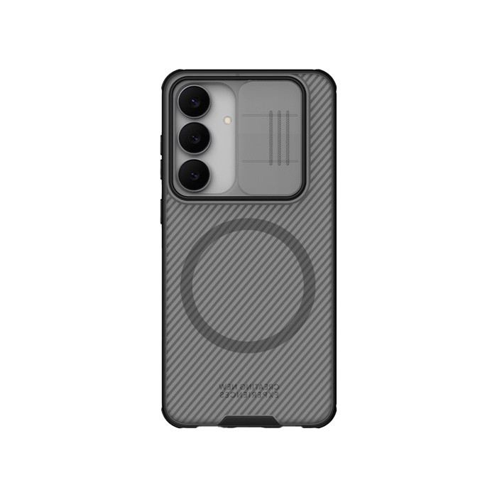 NILLKIN SAMSUNG 三星 S25 FE 黑鏡 Pro 磁吸保護殼(透黑) 支援MagSafe