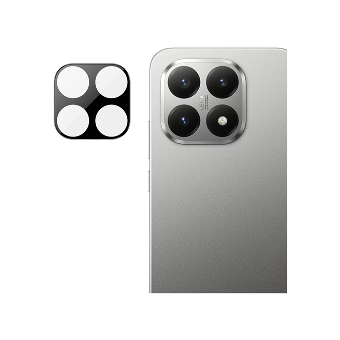 Imak Xiaomi 小米 15T 鏡頭玻璃貼(一體式)(曜黑版) 奈米吸附