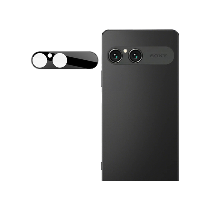 Imak SONY Xperia 10 VII 鏡頭玻璃貼(一體式)(曜黑版) 奈米吸附