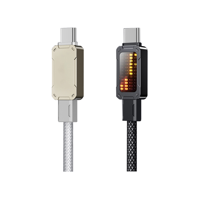 QinD 燈顯示充電線(1.2M)(100W) PD 快充線 充電線 傳輸線