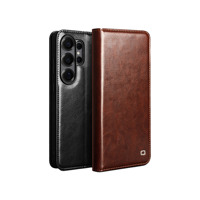 QIALINO SAMSUNG 三星 S26系列 5G 真皮經典皮套 牛皮 手機殼