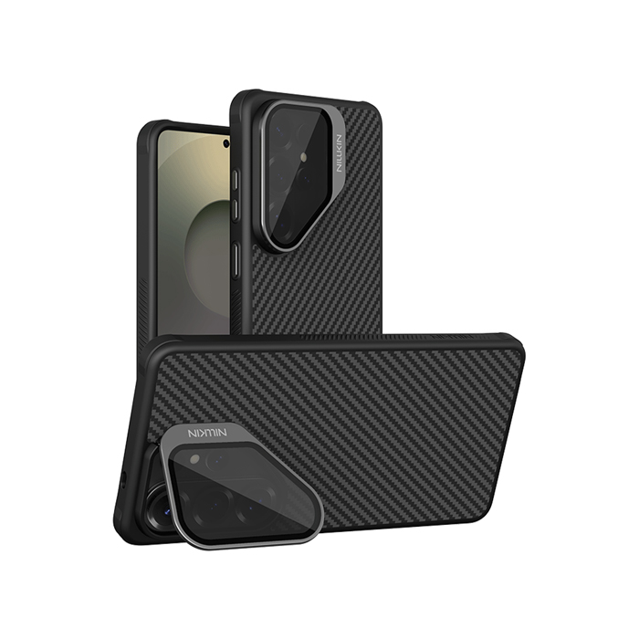 NILLKIN SAMSUNG 三星 S26 Ultra 纖極碳纖維紋磁吸殼(透黑鏡蓋版) MagSafe