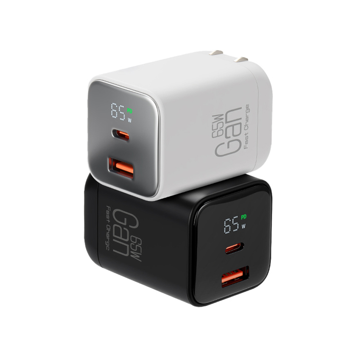 CYKE K59 Gan 65W氮化鎵雙孔 PD 快充 USB-C+USB-A 充電器
