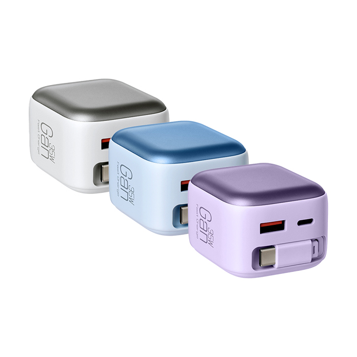 CYKE K60 Gan 氮化鎵伸縮線充電器(35W)(0.7M) 伸縮充電器