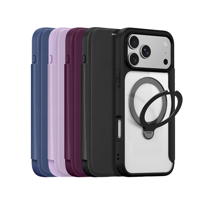 DUX DUCIS iPhone 18 Pro系列(共用17Pro系列) X Pro 磁吸支架側翻皮套 (四色可選)