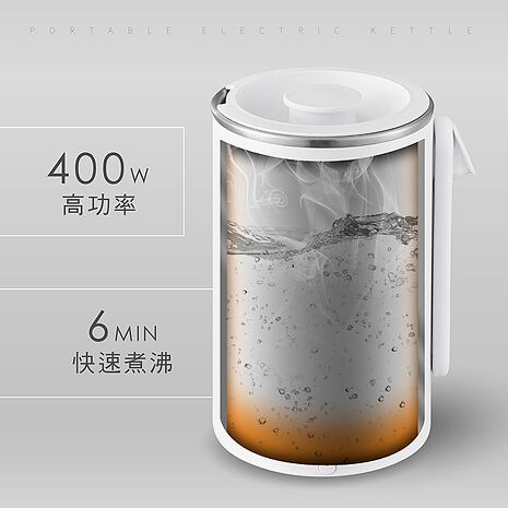 KINYO 304不鏽鋼隨行快煮壼0.6L
