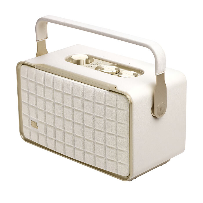JBL Authentics 300 可攜式語音無線串流藍牙音響(白色)