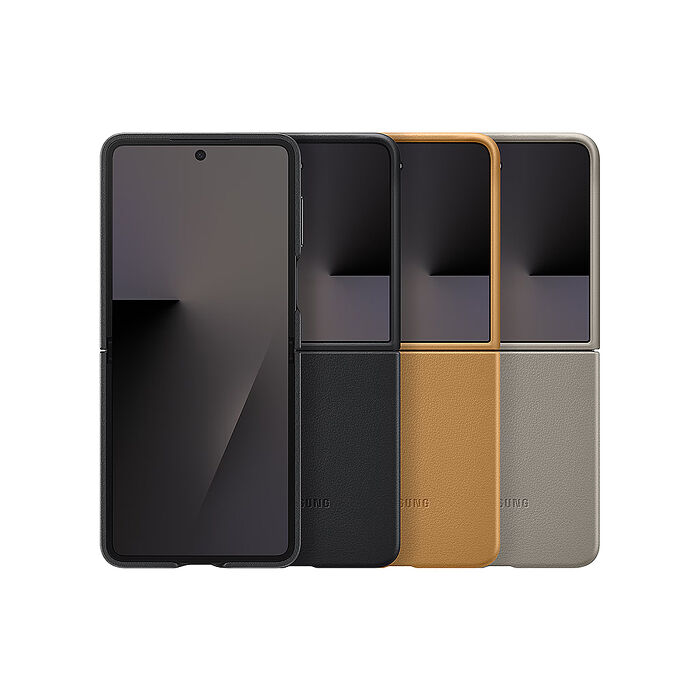 Samsung 三星 Galaxy Z Flip7  F7660 原廠純素皮革保護殼