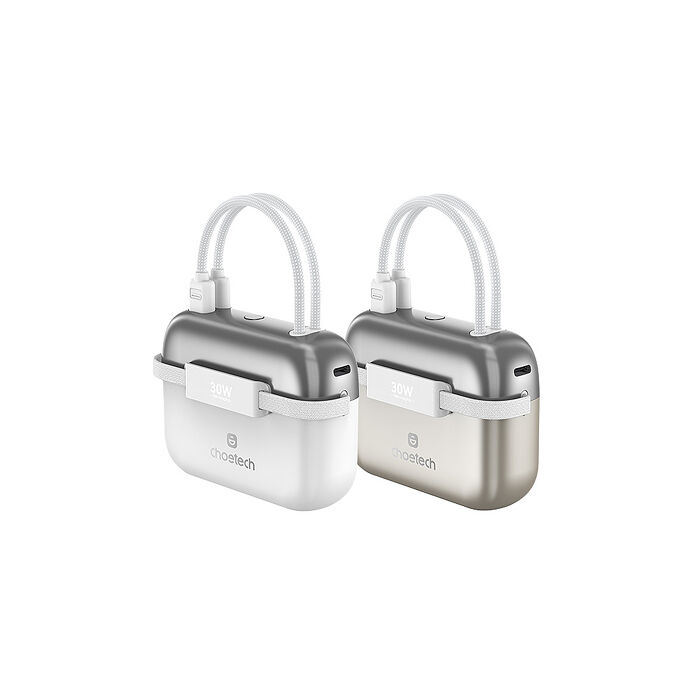 Choetech 小包充 30W PD快充自帶雙線 10000mAh行動電源 B812