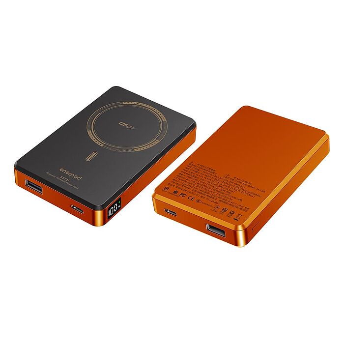 enerpad UFO 固態磁吸式行動電源10000mAh MX-10000-XP 可充APPLE WATCH ★通過CCC認證★
