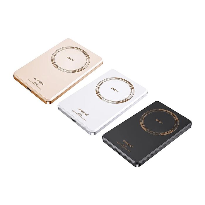 enerpad UFO 固態磁吸式行動電源5000mAh MX-5000-XP 可充APPLE WATCH ★通過CCC認證★