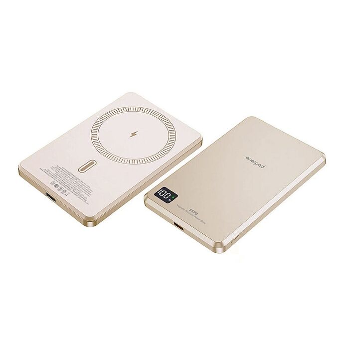 enerpad UFO 固態磁吸式行動電源5000mAh MX-5000-XP 可充APPLE WATCH ★通過CCC認證★