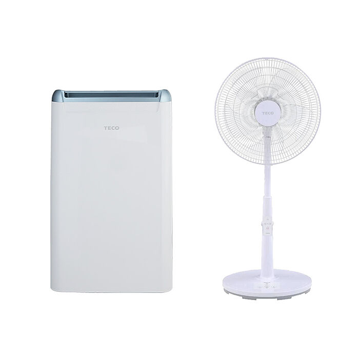 TECO東元 6L一級能效除濕機+東元16吋DC扇(MD1225RW+XA1628BRD)