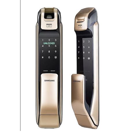 三星電子鎖SHP-DP728 指紋卡片密碼手機APP五合一開門 【台灣總代理公司貨】