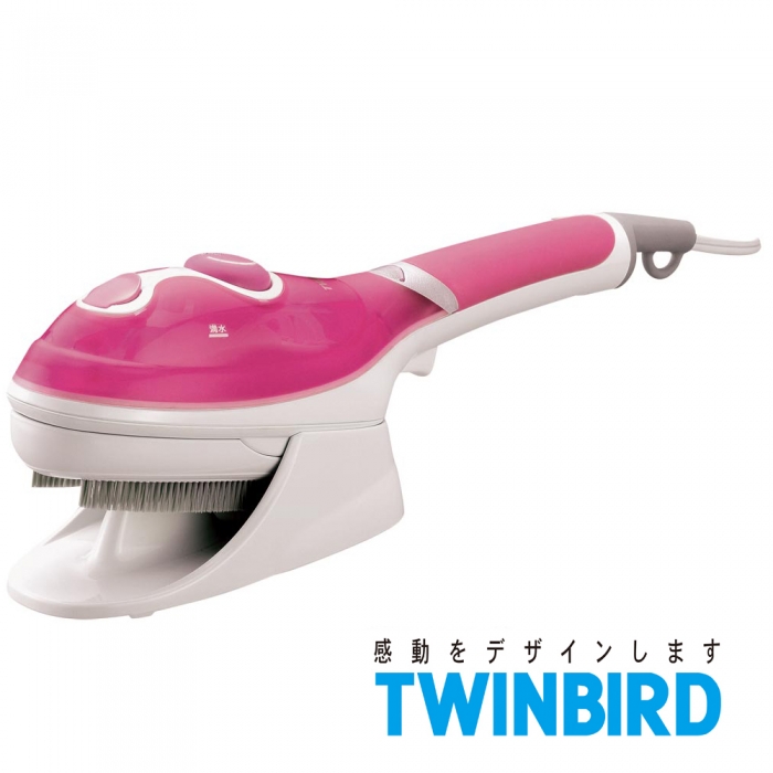 日本TWINBIRD-手持式蒸氣熨斗(粉)SA-4084P