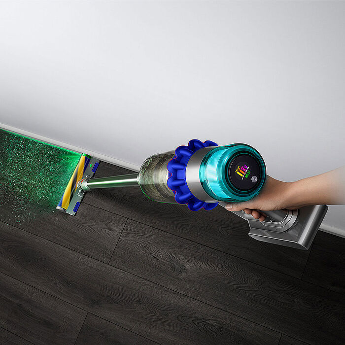 Dyson 戴森 V15 Fluffy SV47 智慧無線吸塵器 藍(贈收納架+地毯吸頭+高低處轉接頭+果汁機)